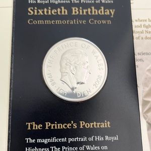 commemorative Crown for The Prince of Wales 60th Birthday.